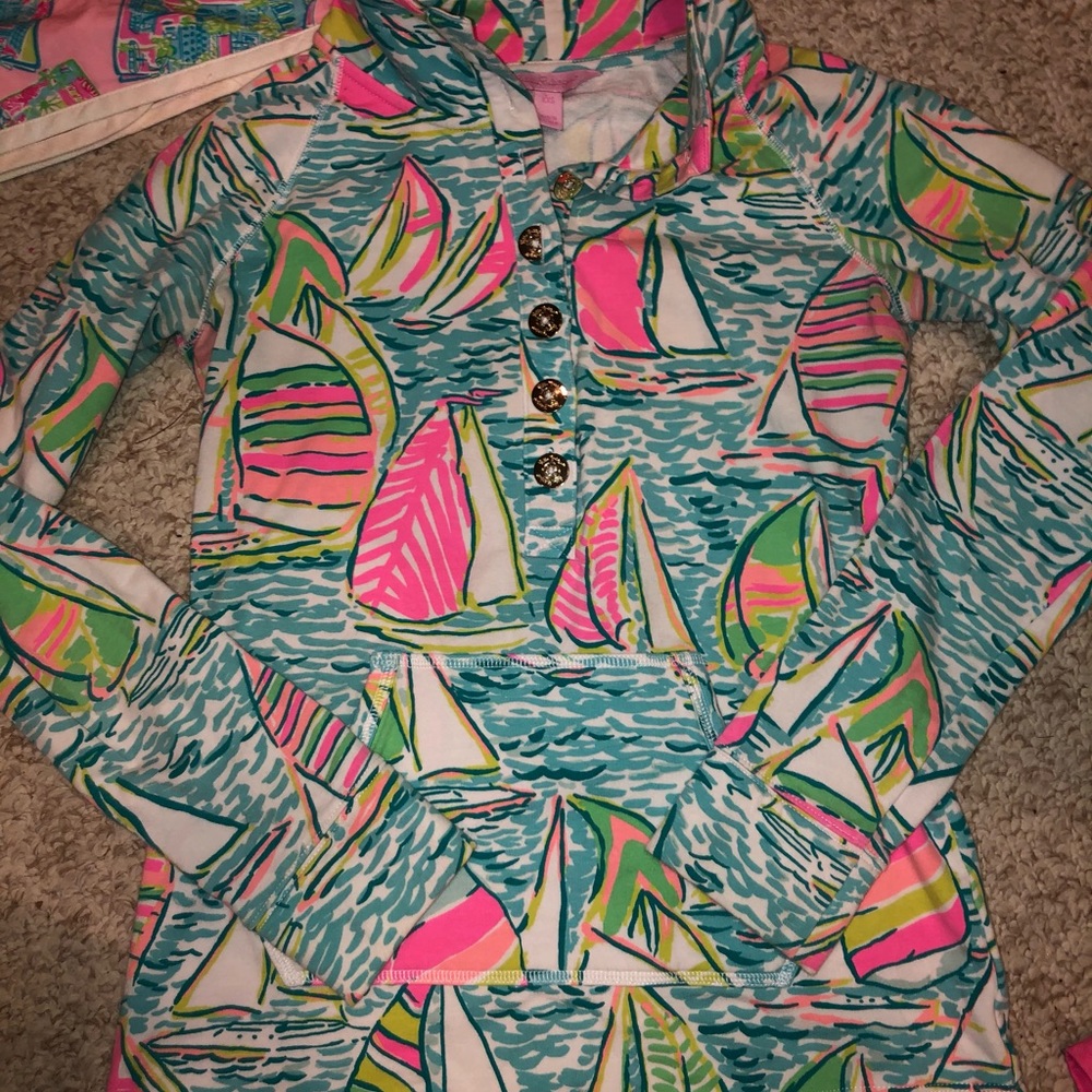 Lilly Pulitzer You Gotta Regatta Popover Top XXS